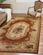 Brick Red 5' 3 x 8' Versailles Rectangle Rug