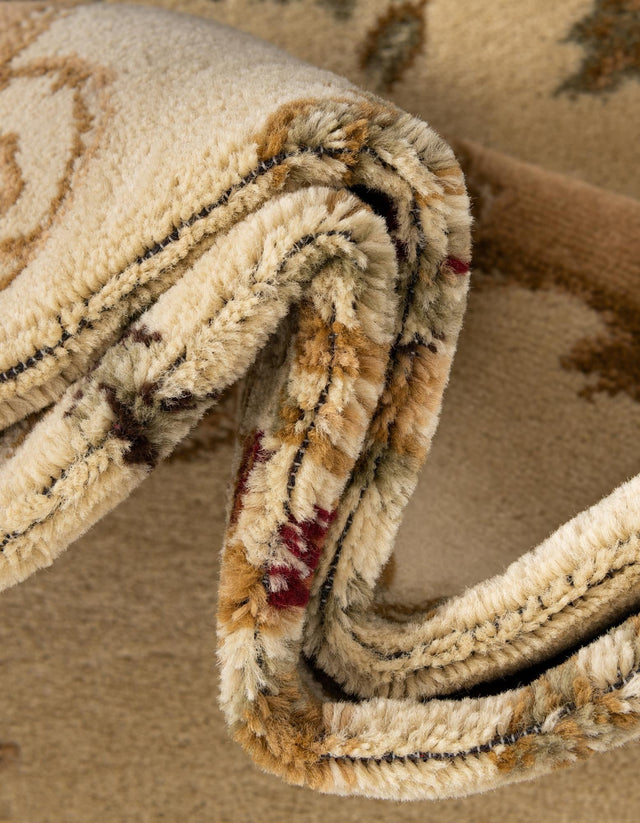 Cream 13' 1 x 13' 1 Versailles Round Area Rug