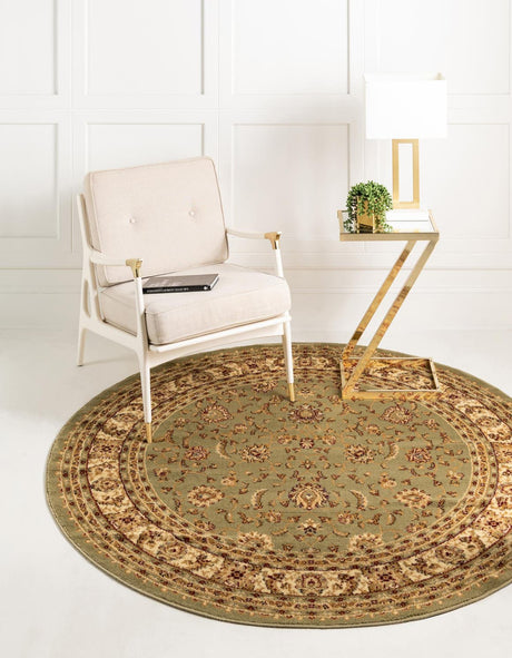 Green 6' 1 x 6' 1 Voyage Round Area Rug
