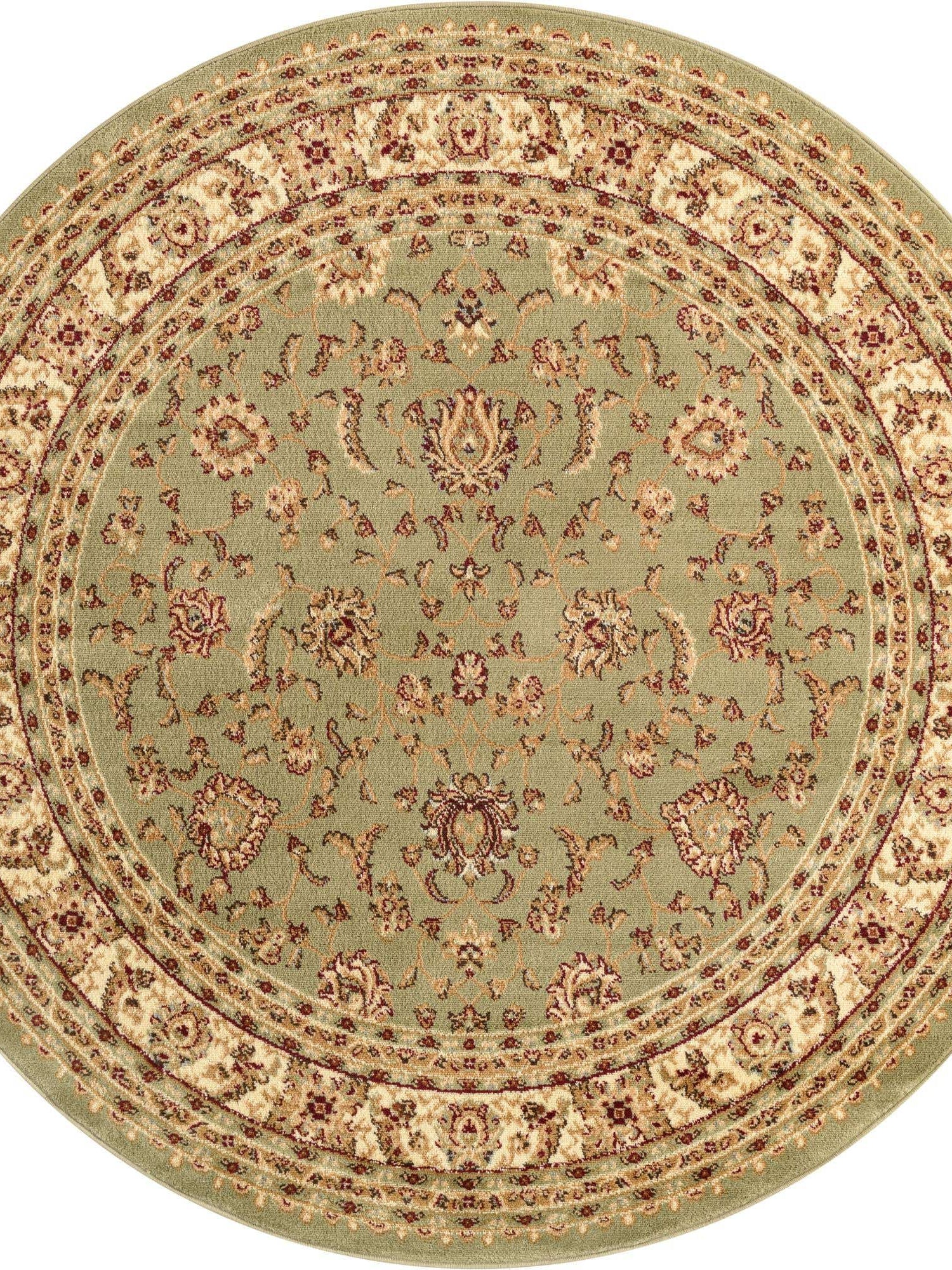 Green 6' 1 x 6' 1 Voyage Round Area Rug