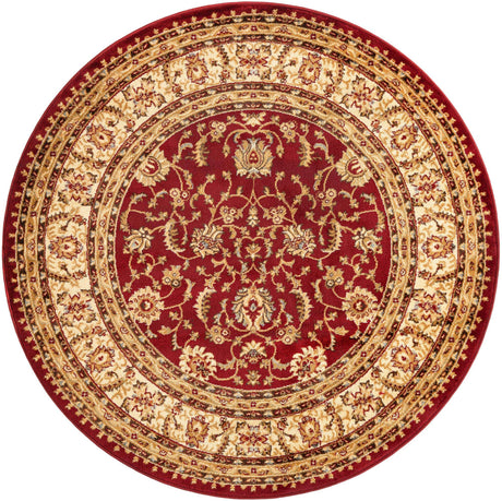 Red 6' 1 x 6' 1 Voyage Round Area Rug