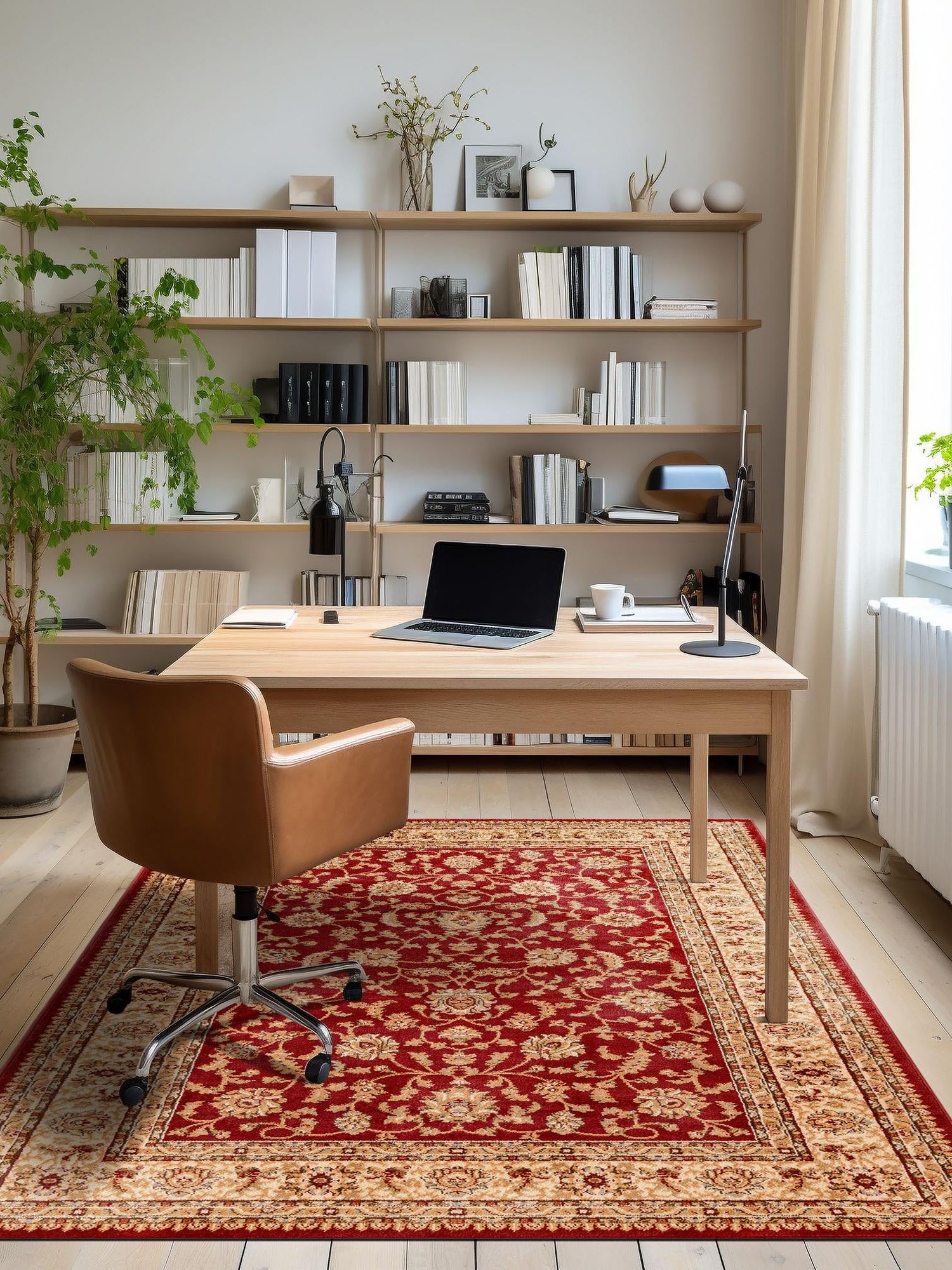 Red 7' 10 x 11' Voyage Rectangle Area Rug