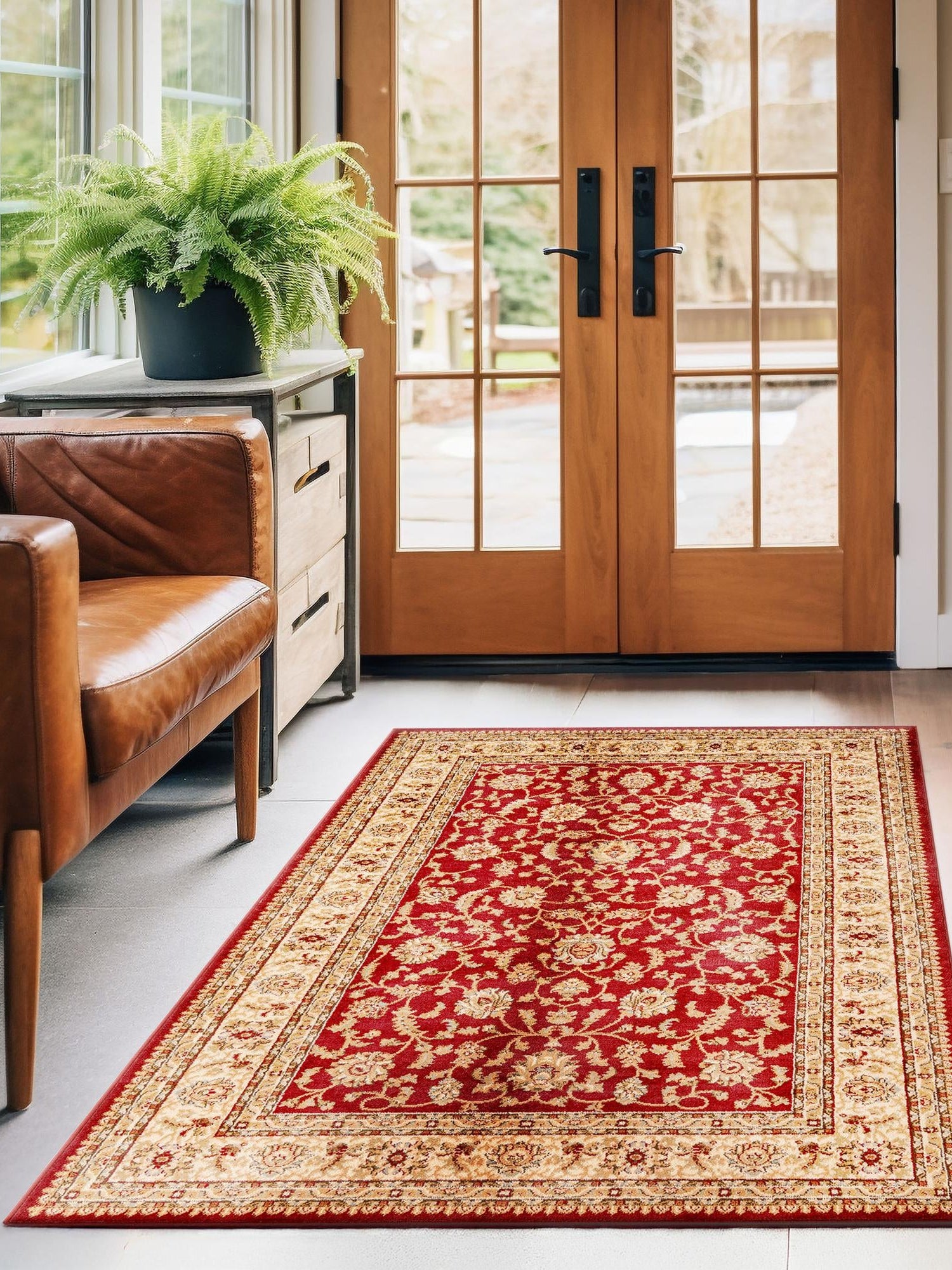 Red 9' x 12' Voyage Rectangle Area Rug