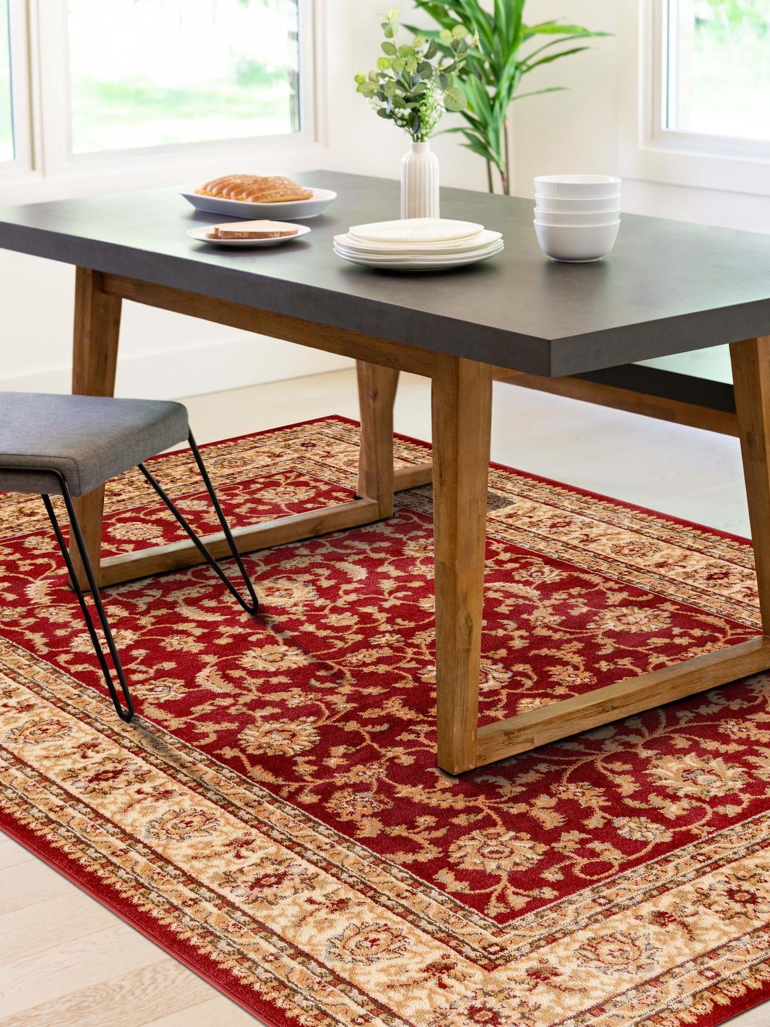 Red 9' x 12' Voyage Rectangle Area Rug