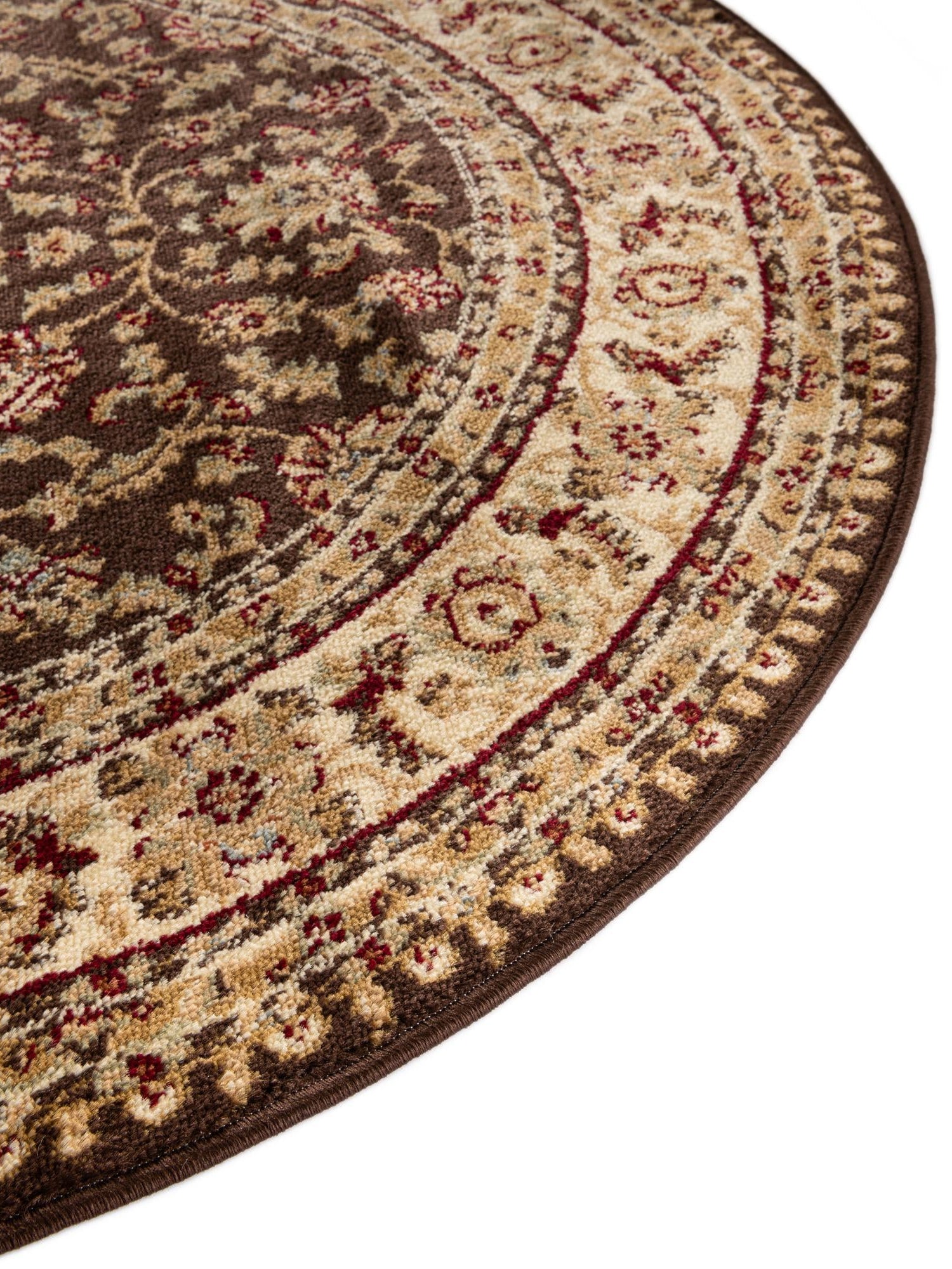 Brown 10' x 10' Voyage Round Area Rug