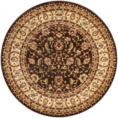Brown 6' 1 x 6' 1 Voyage Round Area Rug