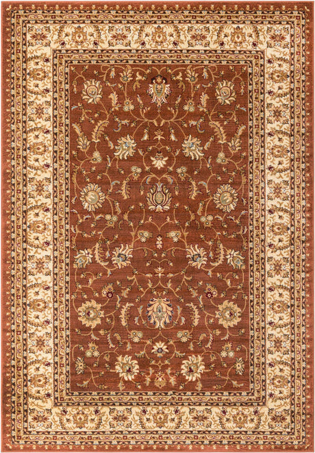 Brick Red Light Rose 7' 1 x 10' Voyage Rectangle Area Rug