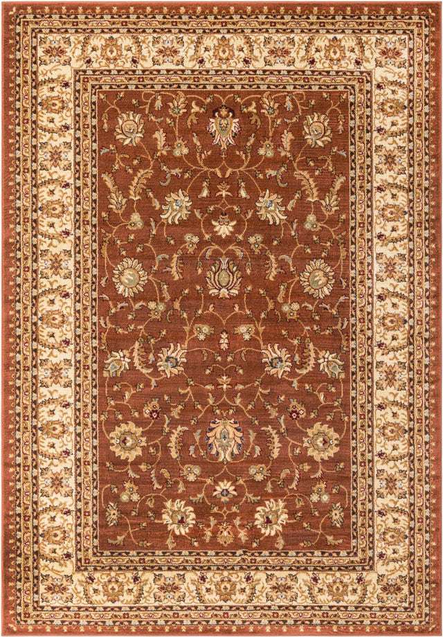 Brick Red Light Rose 7' 1 x 10' Voyage Rectangle Area Rug