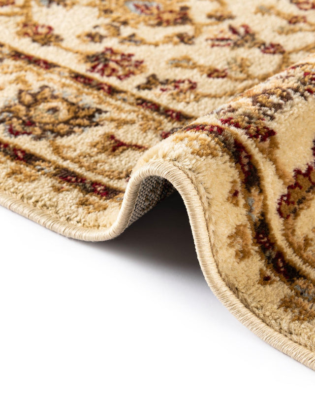 Cream 4' 1 x 4' 1 Voyage Round Area Rug