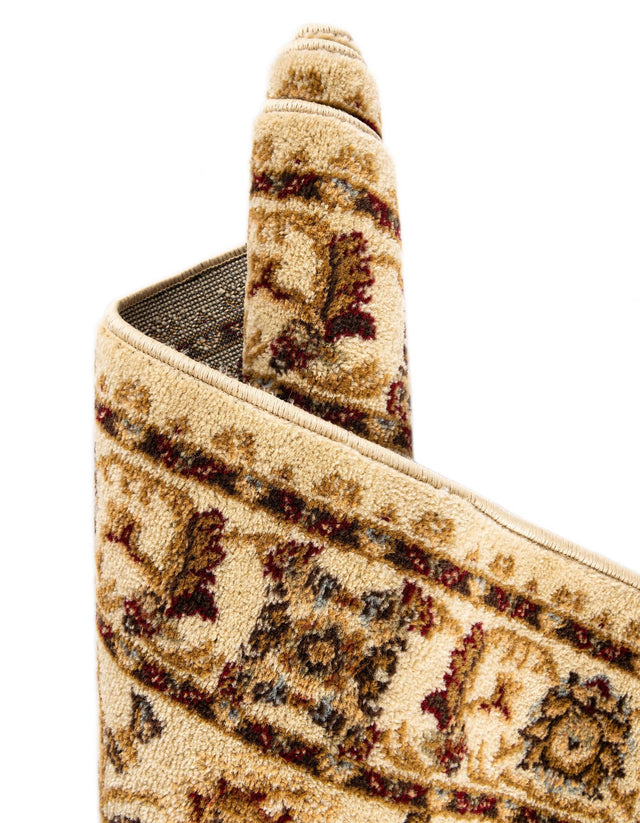 Cream 4' 1 x 4' 1 Voyage Round Area Rug