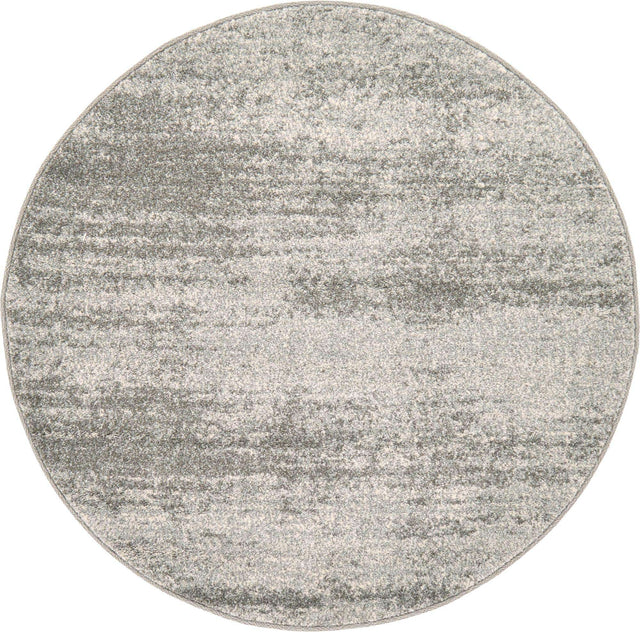 Gray 3' 1 x 3' 1 Del Mar Round Area Rug 100% Polypropylene Easy Clean Stain Resistant Vivid Modern Carpet Mat for Home Decor Interior Designing for Sale at Rug Engine