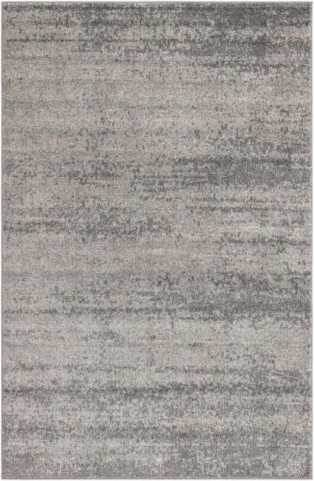 Gray 5' 3 x 8' Del Mar Rectangle Area Rug 100% Polypropylene Easy Clean Stain Resistant Vivid Modern Carpet Mat for Home Decor Interior Designing for Sale at Rug Engine