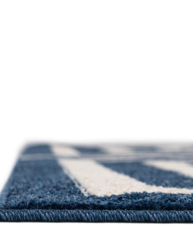 Navy Blue 9' x 12' Athens Rectangle Area Rug 100% Polypropylene With Cotton Backing Easy Clean Indoor Living Dining Room Bedroom Office Carpet for Sale at Rug Engine