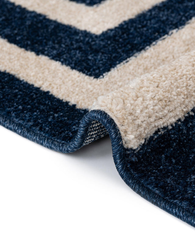 Navy Blue 9' x 12' Athens Rectangle Area Rug 100% Polypropylene With Cotton Backing Easy Clean Indoor Living Dining Room Bedroom Office Carpet for Sale at Rug Engine