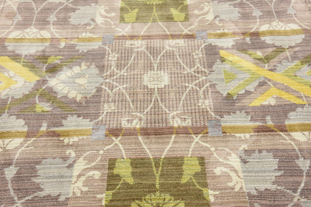 Brown 6' x 6' Austin Round Area Rug 100% Polyester Durable Cotton Backing Living Dining Room Bedroom Office Vintage Decor Carpet for Sale at Rug Engine