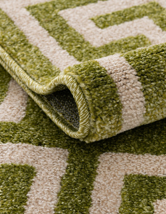 Light Green 9' x 12' Athens Rectangle Area Rug 100% Polypropylene With Cotton Backing Easy Clean Indoor Living Dining Room Bedroom Office Carpet for Sale at Rug Engine