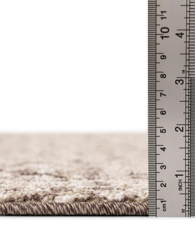 Brown 3' 1 x 3' 1 Del Mar Round Area Rug 100% Polypropylene Easy Clean Stain Resistant Vivid Modern Carpet Mat for Home Decor Interior Designing for Sale at Rug Engine