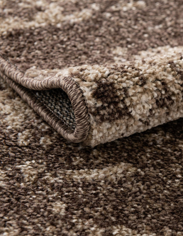 Brown 3' 1 x 3' 1 Del Mar Round Area Rug 100% Polypropylene Easy Clean Stain Resistant Vivid Modern Carpet Mat for Home Decor Interior Designing for Sale at Rug Engine
