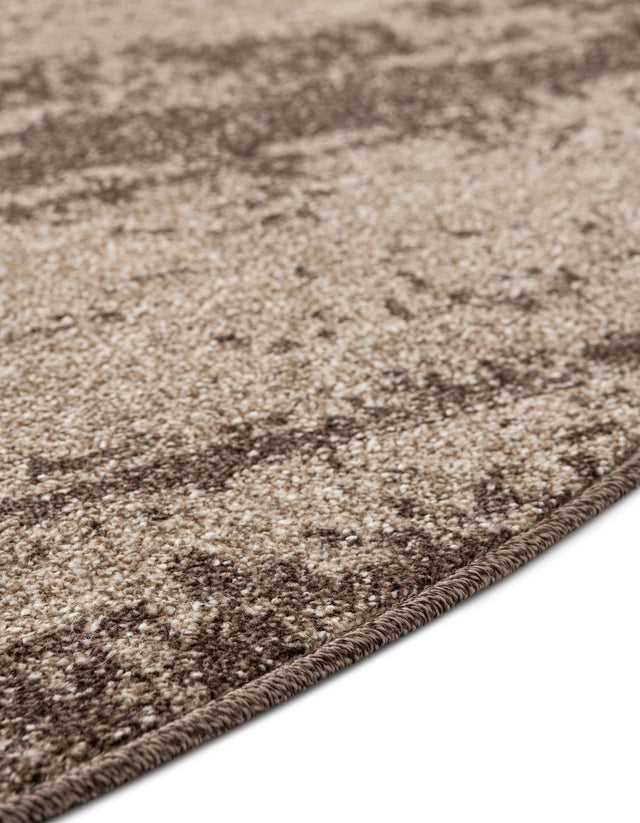 Brown 3' 1 x 3' 1 Del Mar Round Area Rug 100% Polypropylene Easy Clean Stain Resistant Vivid Modern Carpet Mat for Home Decor Interior Designing for Sale at Rug Engine