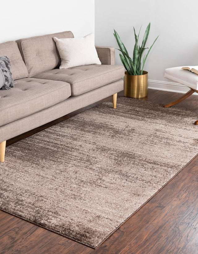Brown 5' 3 x 8' Del Mar Rectangle Area Rug 100% Polypropylene Easy Clean Stain Resistant Vivid Modern Carpet Mat for Home Decor Interior Designing for Sale at Rug Engine