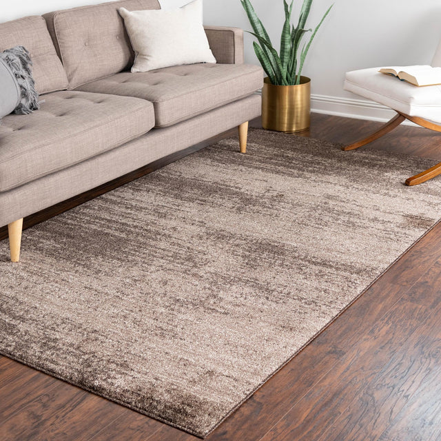 Brown 6' 1 x 9' Del Mar Rectangle Area Rug 100% Polypropylene Easy Clean Stain Resistant Vivid Modern Carpet Mat for Home Decor Interior Designing for Sale at Rug Engine