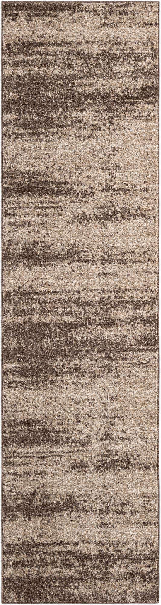 Brown 2' 7 x 10' Del Mar Runner Area Rug 100% Polypropylene Easy Clean Stain Resistant Vivid Modern Carpet Mat for Home Decor Interior Designing for Sale at Rug Engine