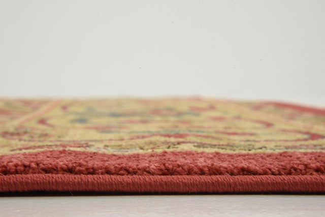 Red 8' x 11' Sahand Rectangle Area Rug Affordable Easy Clean Traditional Design Durable Carpet for Home Interior Design Living Room Dining Office for Sale at Rug Engine