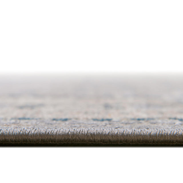 Gray 6' 1 x 6' 1 Salzburg Round Area Rug Stain Resistant Easy Clean Traditional Classic Design Durable Carpet for Affordable Interior Home Decorating for Sale at Rug Engine