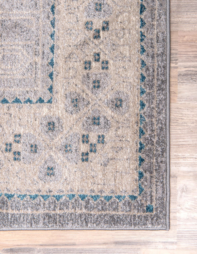 Gray 4' 1 x 6' 1 Salzburg Rectangle Area Rug Stain Resistant Easy Clean Traditional Classic Design Durable Carpet for Affordable Interior Home Decorating for Sale at Rug Engine