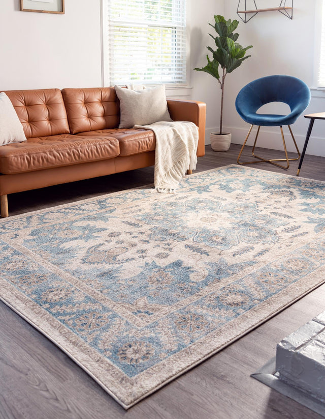 Cream 3' 3 x 5' 3 Salzburg Rectangle Area Rug Stain Resistant Easy Clean Traditional Classic Design Durable Carpet for Affordable Interior Home Decorating for Sale at Rug Engine