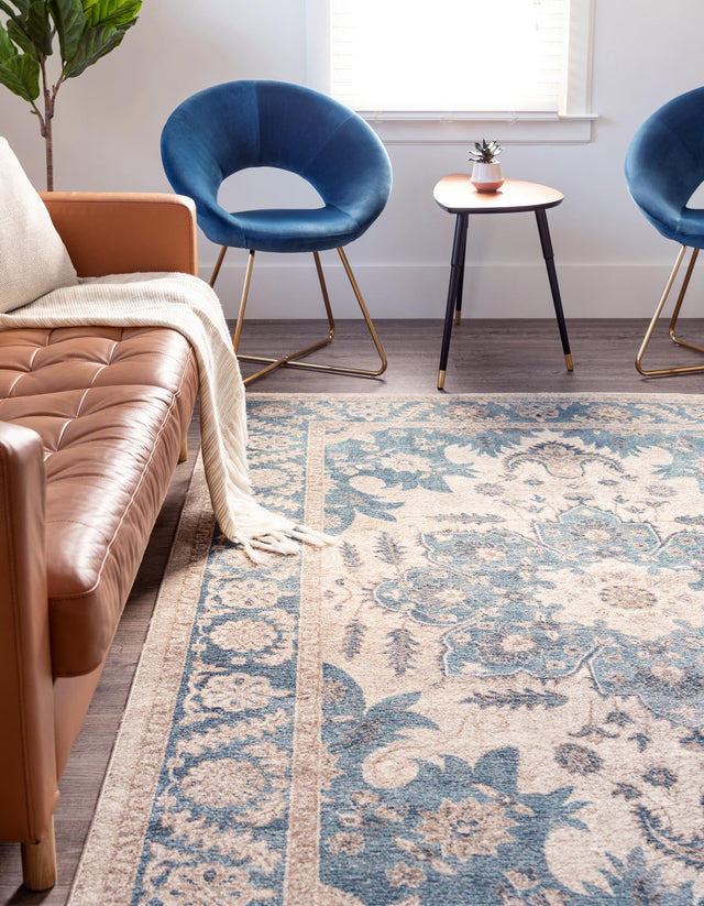 Cream 3' 3 x 5' 3 Salzburg Rectangle Area Rug Stain Resistant Easy Clean Traditional Classic Design Durable Carpet for Affordable Interior Home Decorating for Sale at Rug Engine