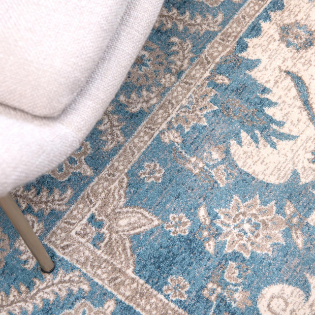 Cream 3' 3 x 5' 3 Salzburg Rectangle Area Rug Stain Resistant Easy Clean Traditional Classic Design Durable Carpet for Affordable Interior Home Decorating for Sale at Rug Engine