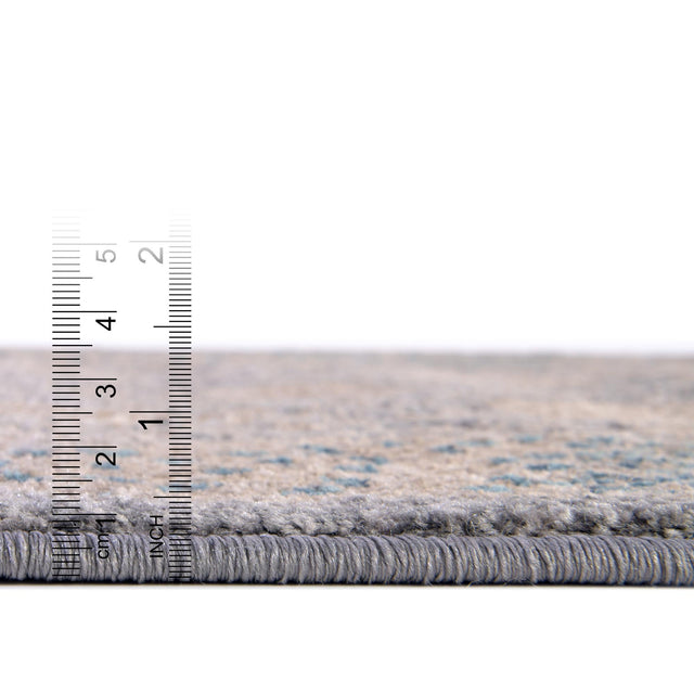 Gray 7' 1 x 10' Salzburg Rectangle Area Rug Stain Resistant Easy Clean Traditional Classic Design Durable Carpet for Affordable Interior Home Decorating for Sale at Rug Engine
