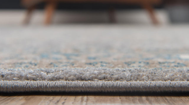 Gray 5' 1 x 8' Salzburg Rectangle Area Rug Stain Resistant Easy Clean Traditional Classic Design Durable Carpet for Affordable Interior Home Decorating for Sale at Rug Engine