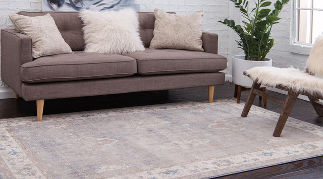 Gray 3' 3 x 5' 3 Salzburg Rectangle Area Rug Stain Resistant Easy Clean Traditional Classic Design Durable Carpet for Affordable Interior Home Decorating for Sale at Rug Engine