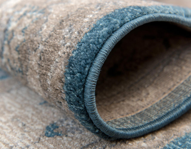 Light Blue 4' 1 x 6' 1 Salzburg Rectangle Area Rug