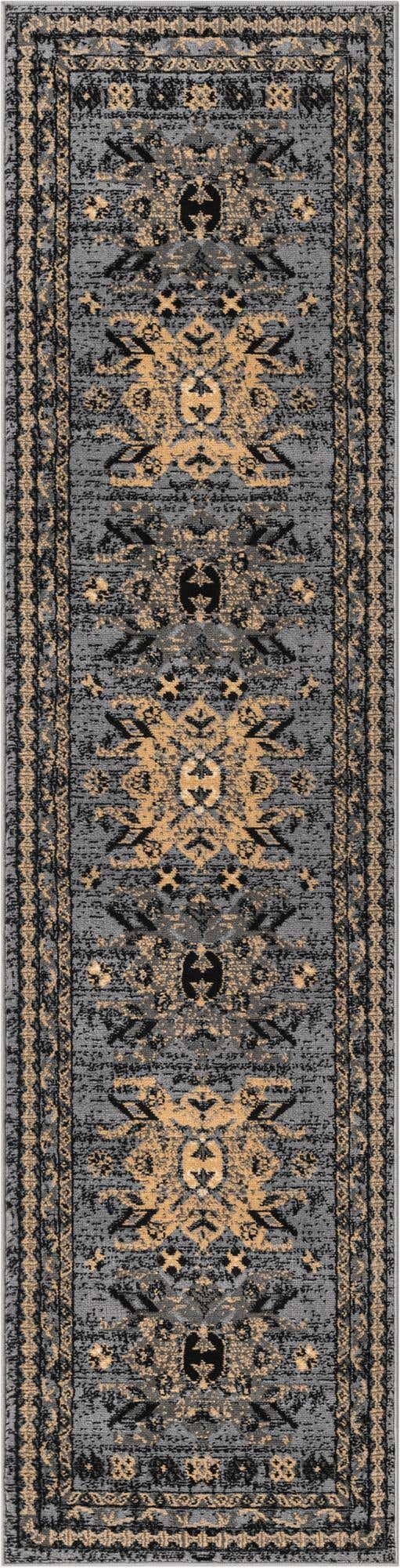 Gray 2' x 8' 2 Taftan Runner Area Rug