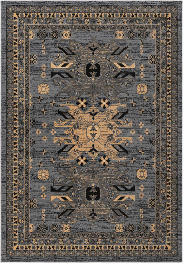 Gray 7' 1 x 10' Taftan Rectangle Area Rug
