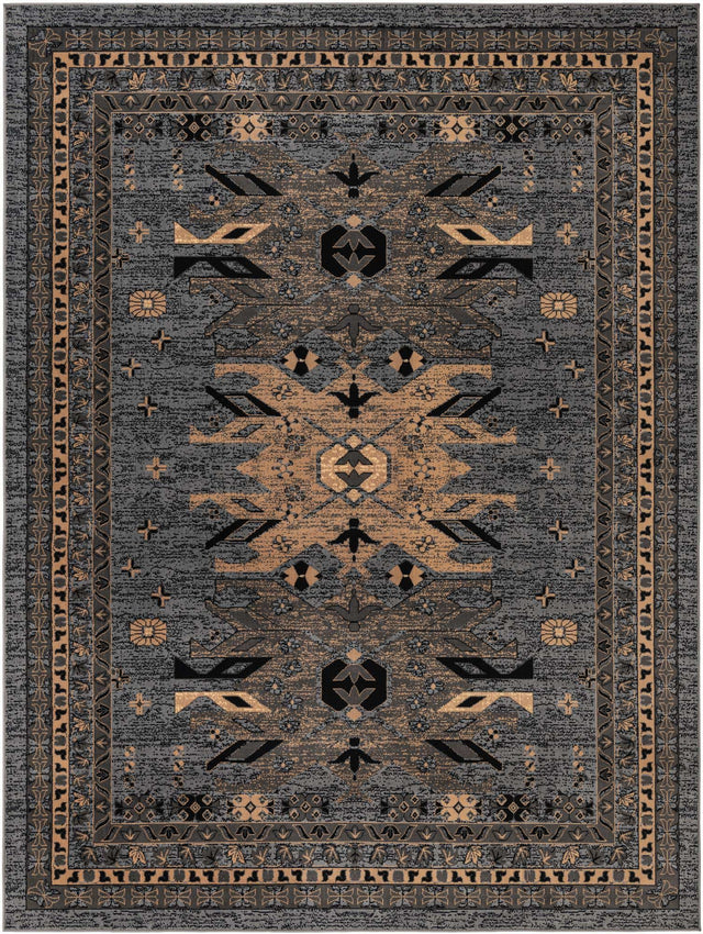 Gray 9' x 12' Taftan Rectangle Area Rug