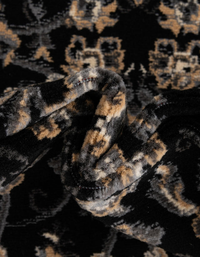 Black 2' x 8' 2 Sialk Hill Runner Area Rug