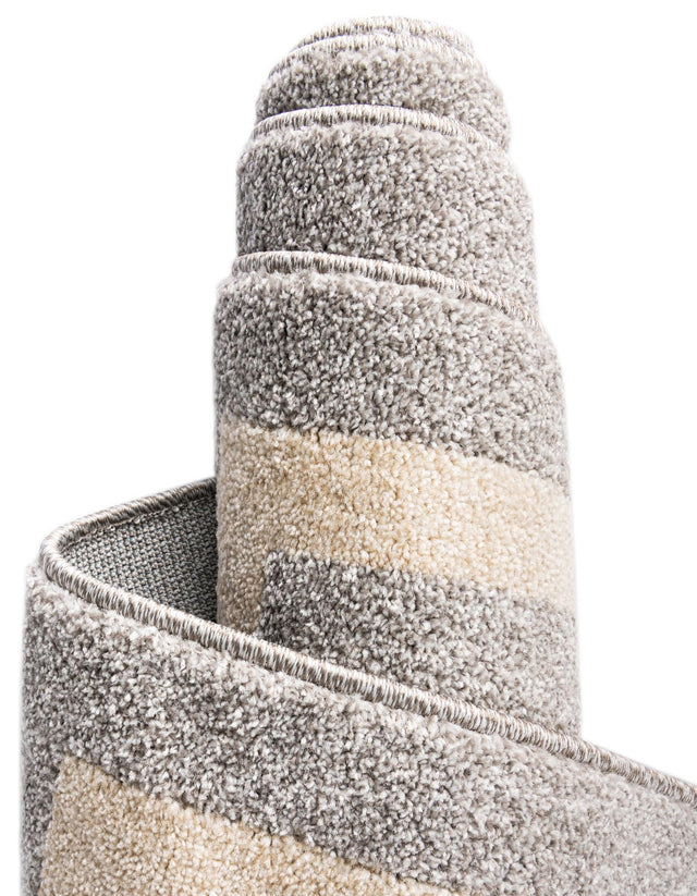 Gray 7' 1 x 10' Athens Rectangle Area Rug 100% Polypropylene With Cotton Backing Easy Clean Indoor Living Dining Room Bedroom Office Carpet for Sale at Rug Engine