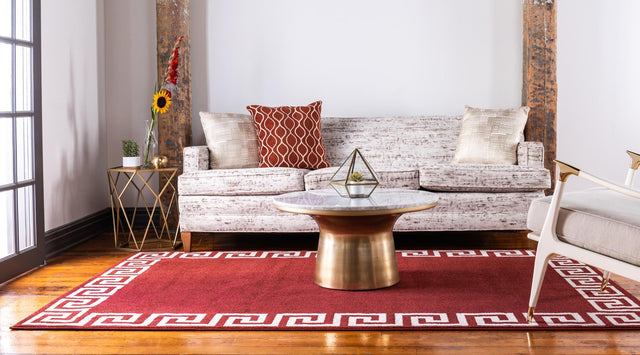 Terracotta 7' 1 x 10' Athens Rectangle Area Rug 100% Polypropylene With Cotton Backing Easy Clean Indoor Living Dining Room Bedroom Office Carpet for Sale at Rug Engine