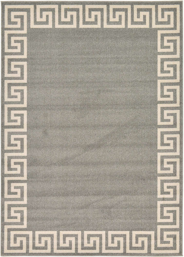 Gray 7' 1 x 10' Athens Rectangle Area Rug 100% Polypropylene With Cotton Backing Easy Clean Indoor Living Dining Room Bedroom Office Carpet for Sale at Rug Engine