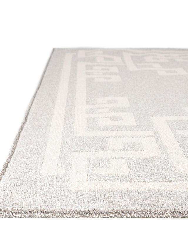 Gray 7' 1 x 10' Athens Rectangle Area Rug 100% Polypropylene With Cotton Backing Easy Clean Indoor Living Dining Room Bedroom Office Carpet for Sale at Rug Engine