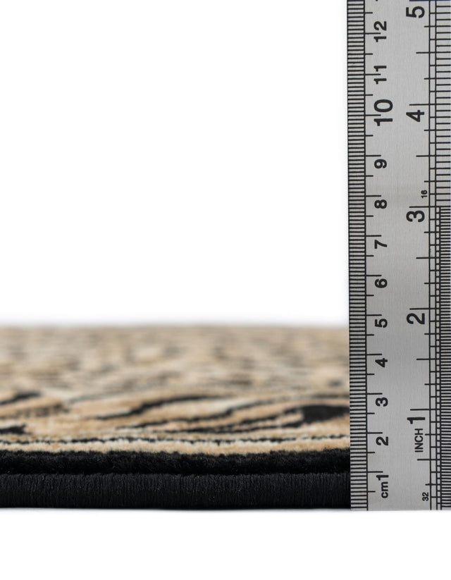 Light Brown 5' 3 x 8' Wildlife Rectangle Area Rug Animal Print Safari Jungle Inspired Carpet for Unique Modern Interior Design for Sale at Rug Engine
