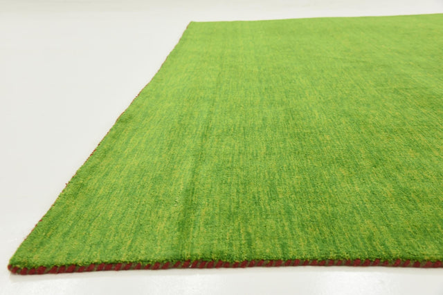 Light Green 9' 10 x 9' 10 Solid Gava Square Area Rug