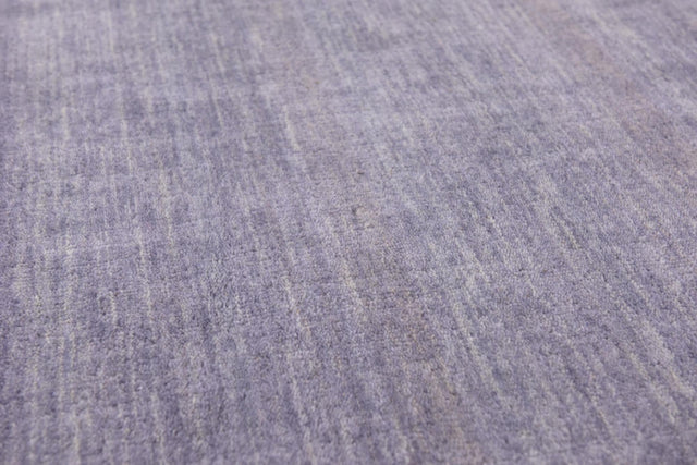 Gray 9' 10 x 9' 10 Solid Gava Round Area Rug 100% High Quality All Natural Wool Minimalist Carpet for Modern Home Interior Design for Sale at Rug Engine