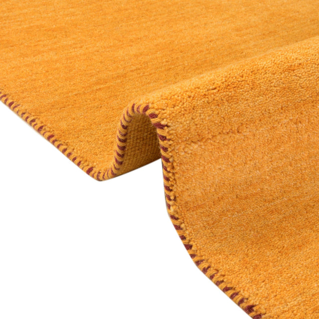 Gold 10' x 10' Solid Gava Square Area Rug 100% High Quality All Natural Wool Minimalist Carpet for Modern Home Interior Design for Sale at Rug Engine