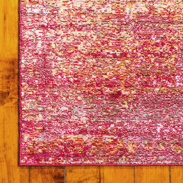 Red 5' 1 x 8' Austin Rectangle Area Rug 100% Polyester Durable Cotton Backing Living Dining Room Bedroom Office Vintage Decor Carpet for Sale at Rug Engine
