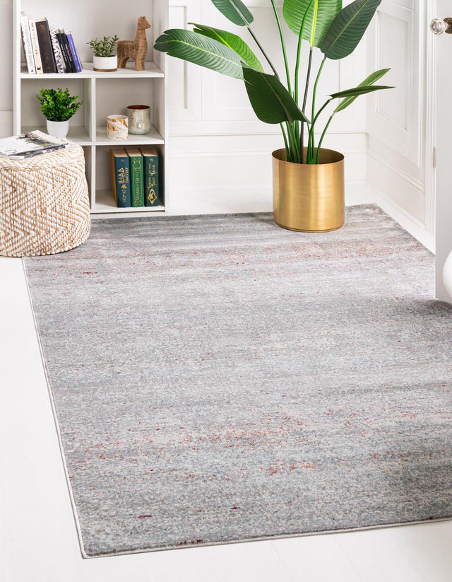Gray 9' x 12' 2 Austin Rectangle Area Rug 100% Polyester Durable Cotton Backing Living Dining Room Bedroom Office Vintage Decor Carpet for Sale at Rug Engine